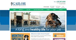 Desktop Screenshot of gailoranimalhospital.com