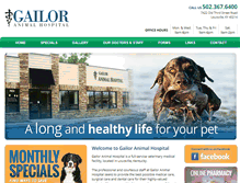 Tablet Screenshot of gailoranimalhospital.com